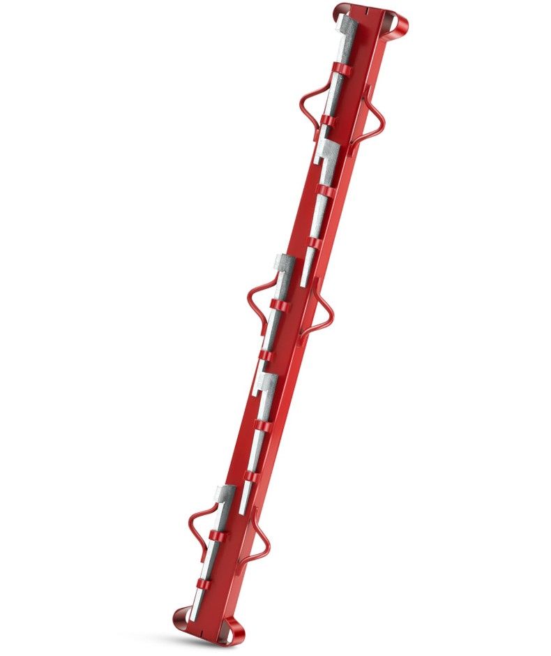 Stretcher Bar Red, Size: 4'