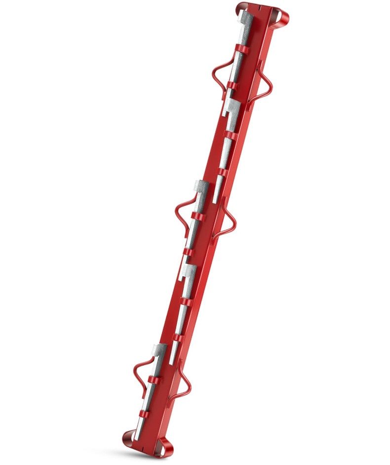 Stretcher Bar Red, Size: 4'