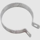 Chain Link Brace Band 4", Type: Galvanized