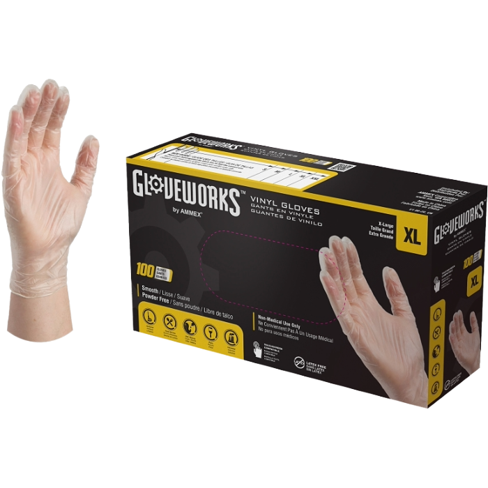 Vinyl Disposable Glove, Size: XL