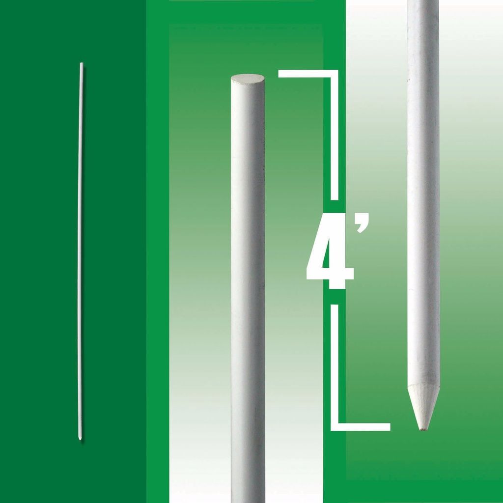 Fiberglass Rod Post, Size: 3/8" X 48"