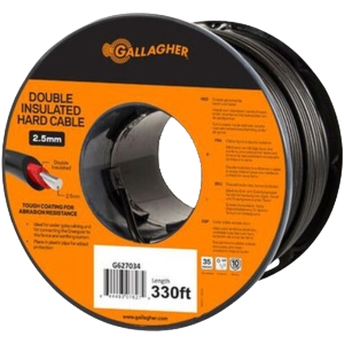 Double Insulated Hard Cable, Size: 330'
