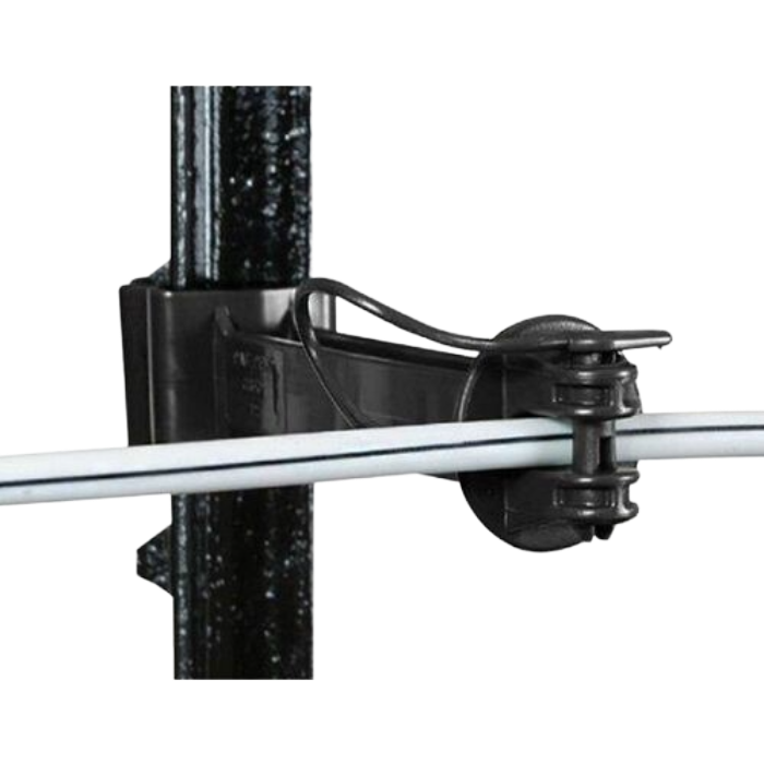 HD T-Post  5" Offset Insulator, Colour: Black