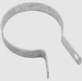 CHAIN LINK TENSION BAND 4", Type: GALVANIZED