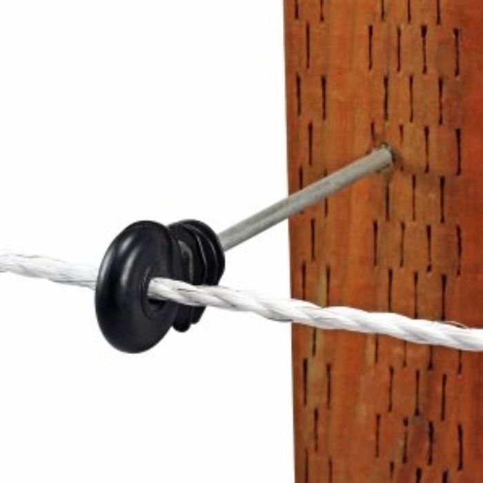 6" Screw-In Ring Insulator, Colour: Black