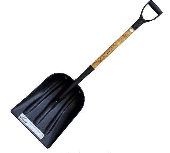 Black Poly Scoop Shovel, Size: 30"