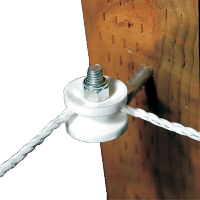 Rope Corner-End Lag Pulley (each), Colour: White