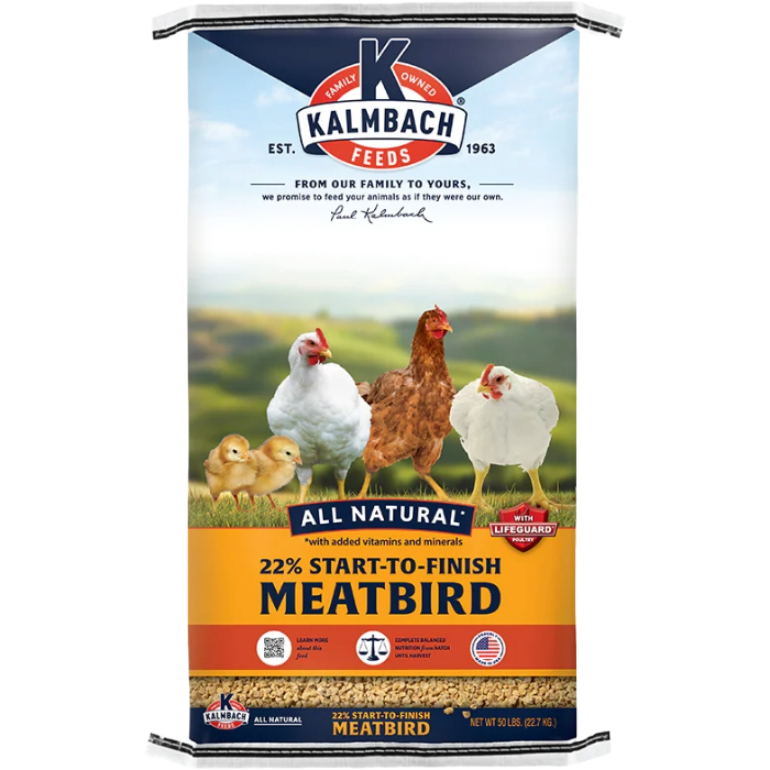 22% Start-To-Finish-Meatbird, Size: 50 lbs