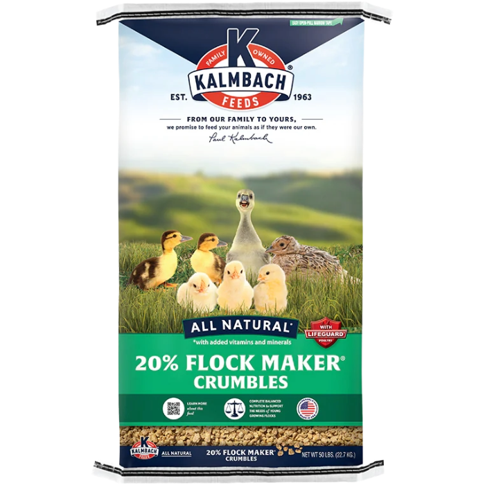 20% Flock Maker, Material: Crumbles, Size: 50 lbs