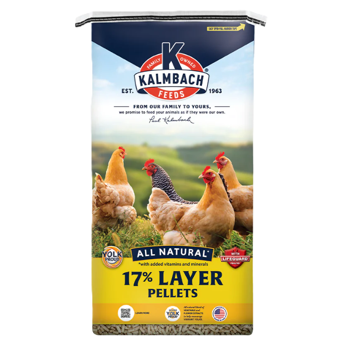 17% Layer, Material: Pellets, Size: 50 lbs