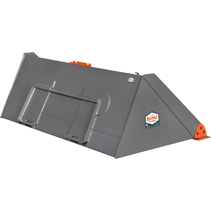 High Profile Heavy-Duty Skidsteer Bucket, Material: Cutting Edge, Size: 78"