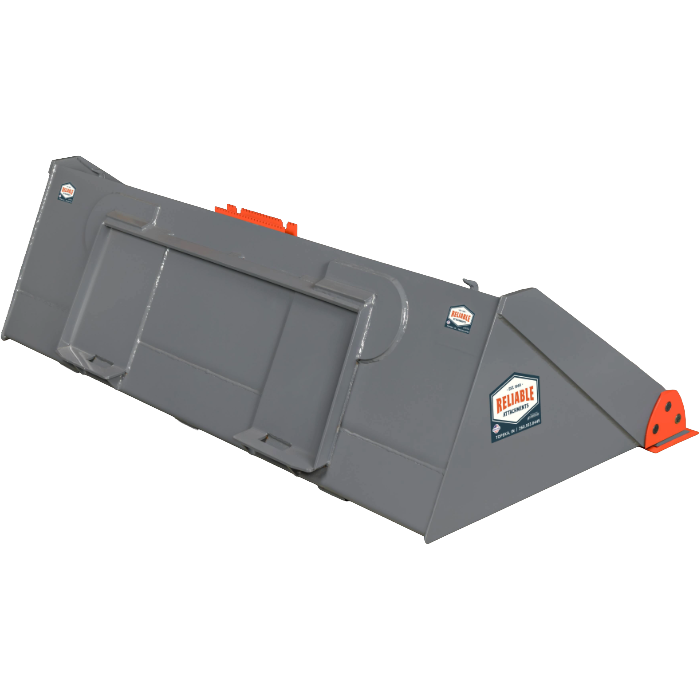 Low Profile Heavy-Duty Skidsteer Bucket, Size: 84" Cutting Edge