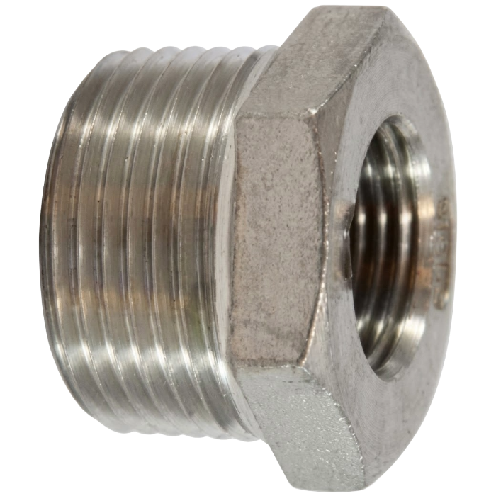 FUEL-Hex Bushing, 1 x 3/4 in, Male x Female SS
