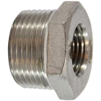FUEL-Hex Bushing, 1 x 3/4 in, Male x Female SS