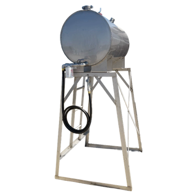 100 Gallon Gravity Flow Stainless Steel Fuel Tank
