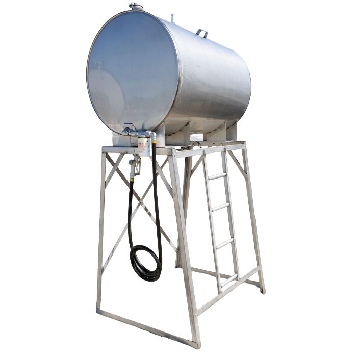 200 Gallon Gravity Flow Stainless Steel Fuel Tank
