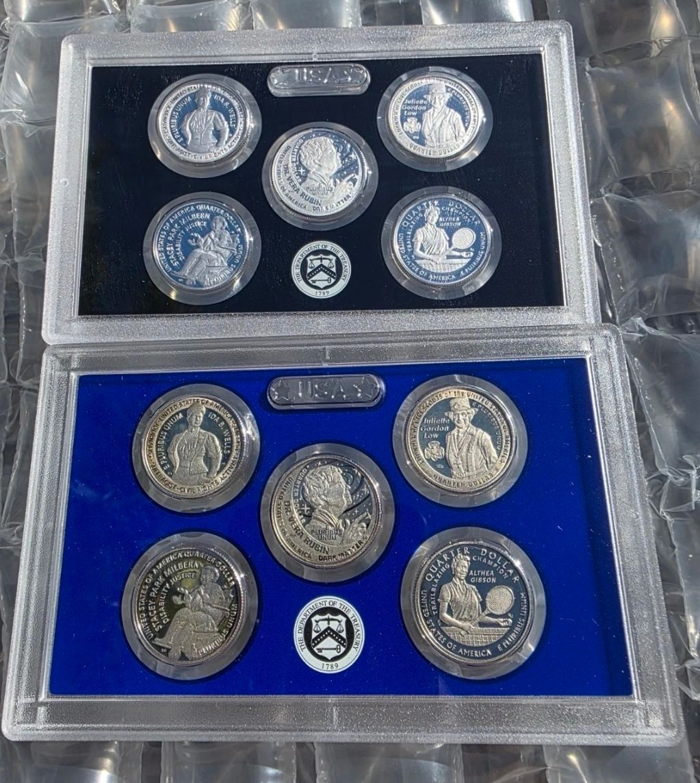 10 Coin 2025 Women's Silver Proof Quarters Set Clad & Silver  San Francisco Mint