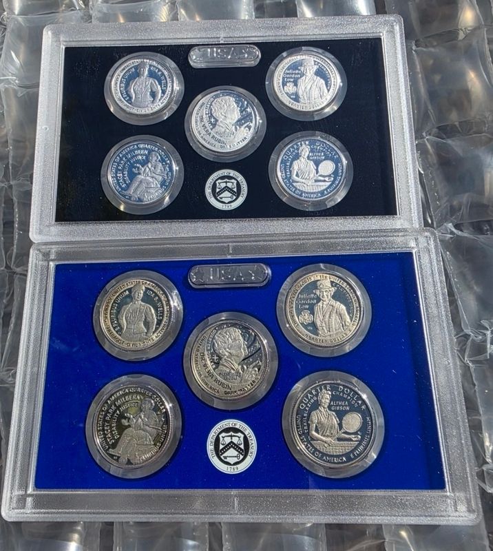 10 Coin 2025 Women's Silver Proof Quarters Set Clad & Silver  San Francisco Mint