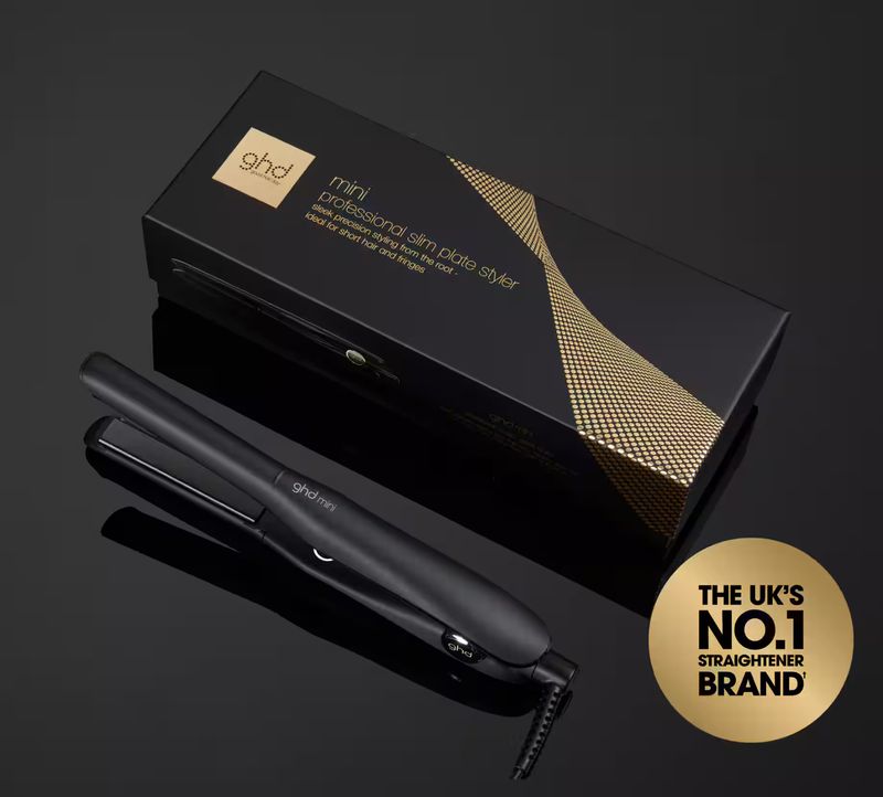 NEW GHD MINI HAIR STRAIGHTENER IN BLACK
