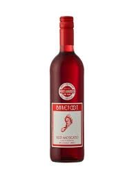 BAREFOOT RED MOSCATO 12*75ML