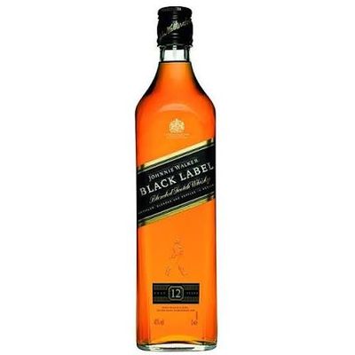 Johnnie Walker Black Label 12 Units / 1 Lt
