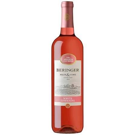 Beringer Main &amp; Vine White Zinfandel 15 Units / 750 ml