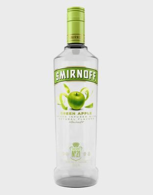 Smirnoff Green Apple Vodka Bottle  12 Units / 750ml