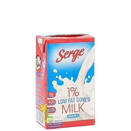 Serge Island 1 % Low Fat Milk 24 Units / 250 ml
