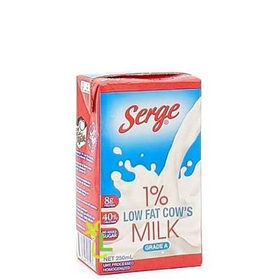 Serge Island 1 % Low Fat Milk 24 Units / 250 ml