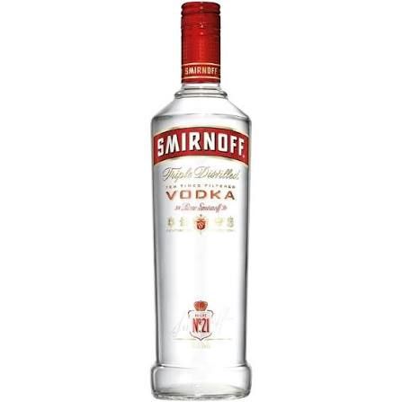 Smirnoff Vodka Triple Distilled 12 Units / 1 Lt