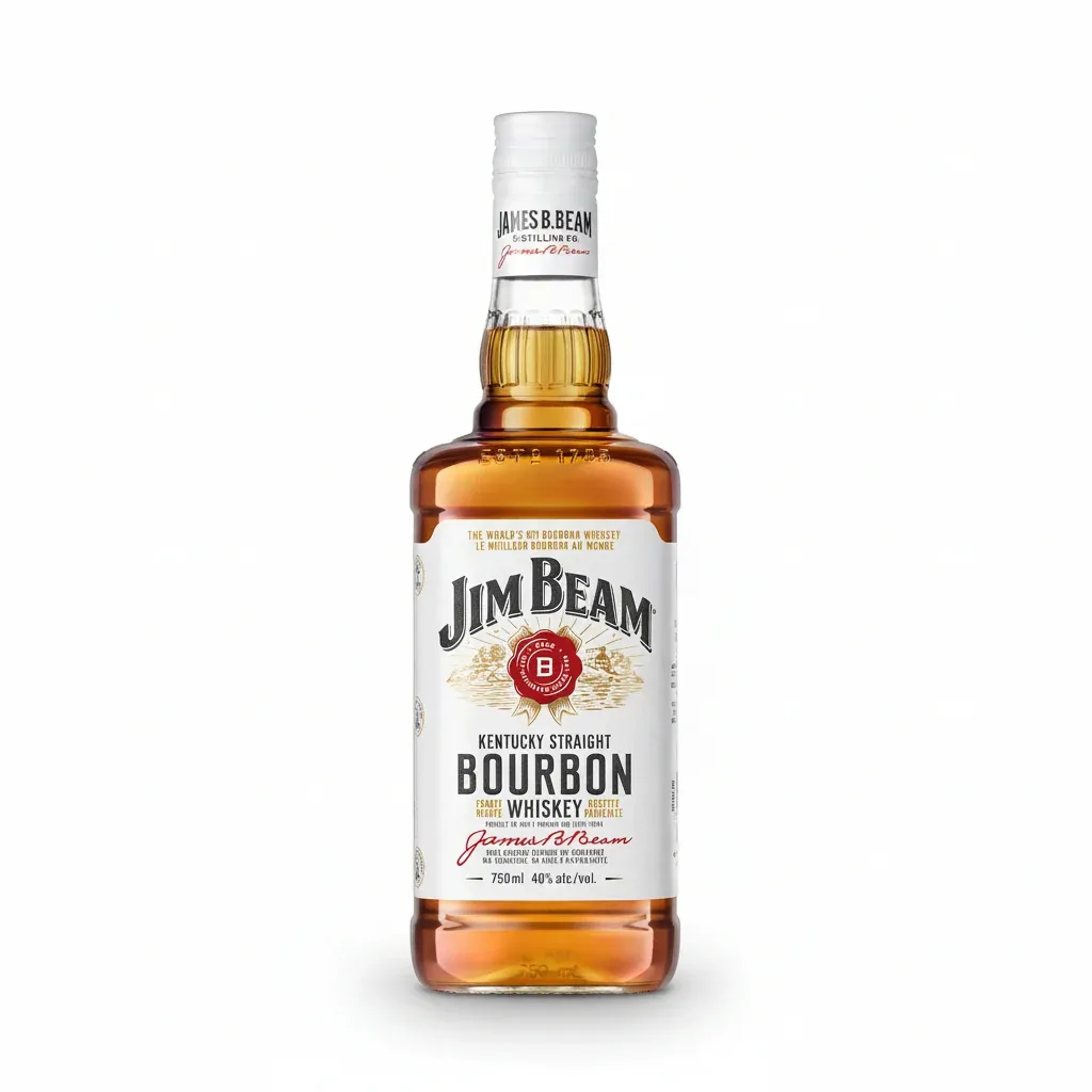 Jim Beam White Label Bourbon  12 Units/750ml