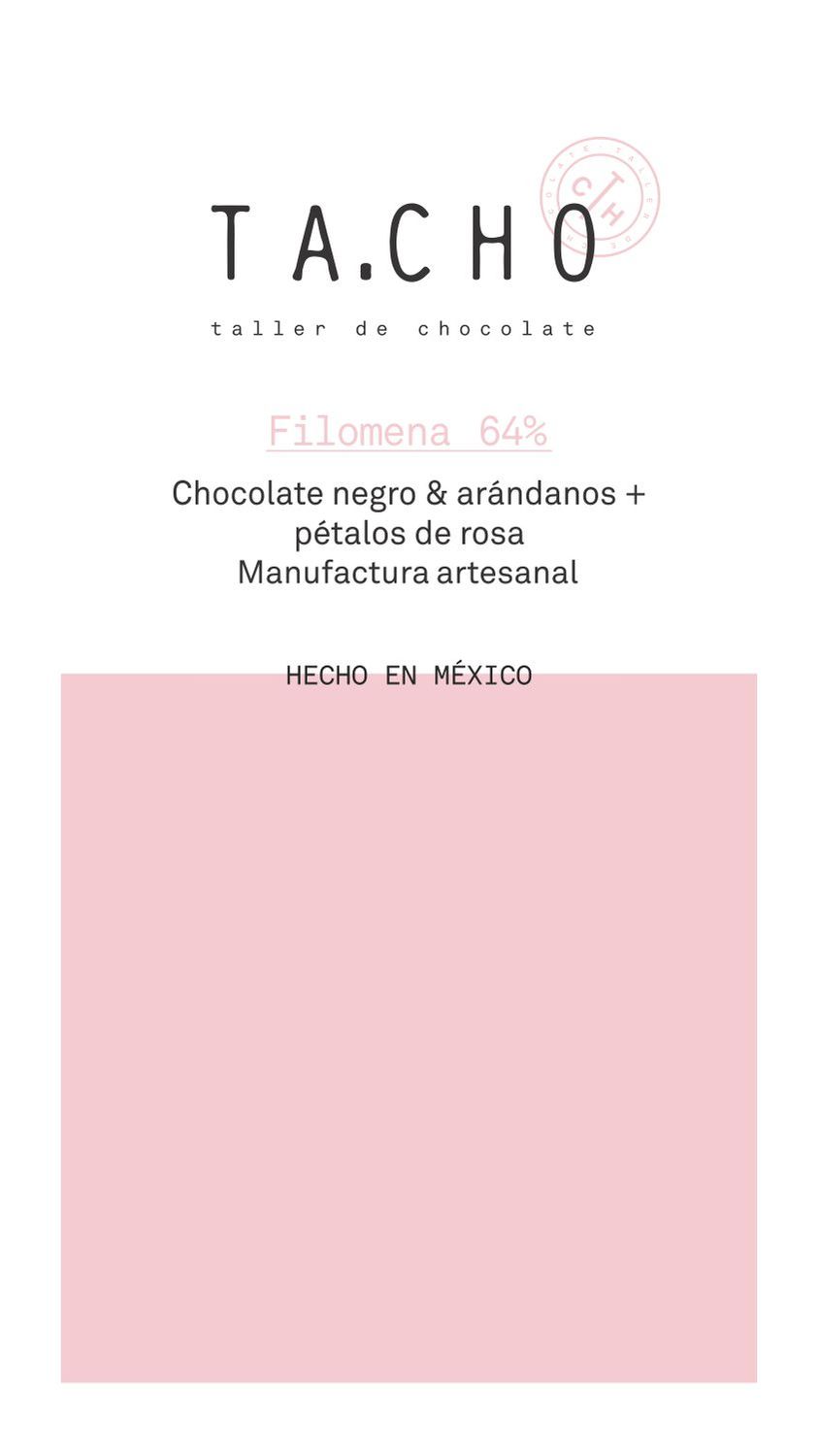 Filomena 64% &amp; arándanos + pétalos de rosa