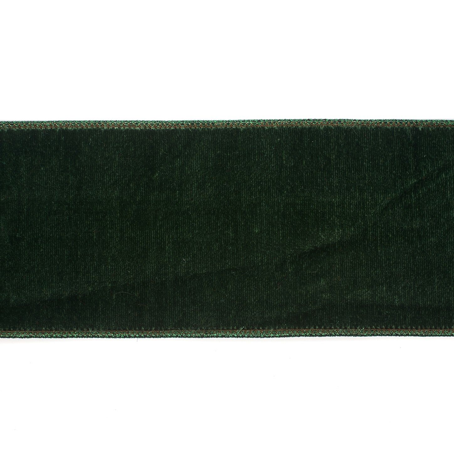 VELV.RIBBON GRN 10CM/5Y