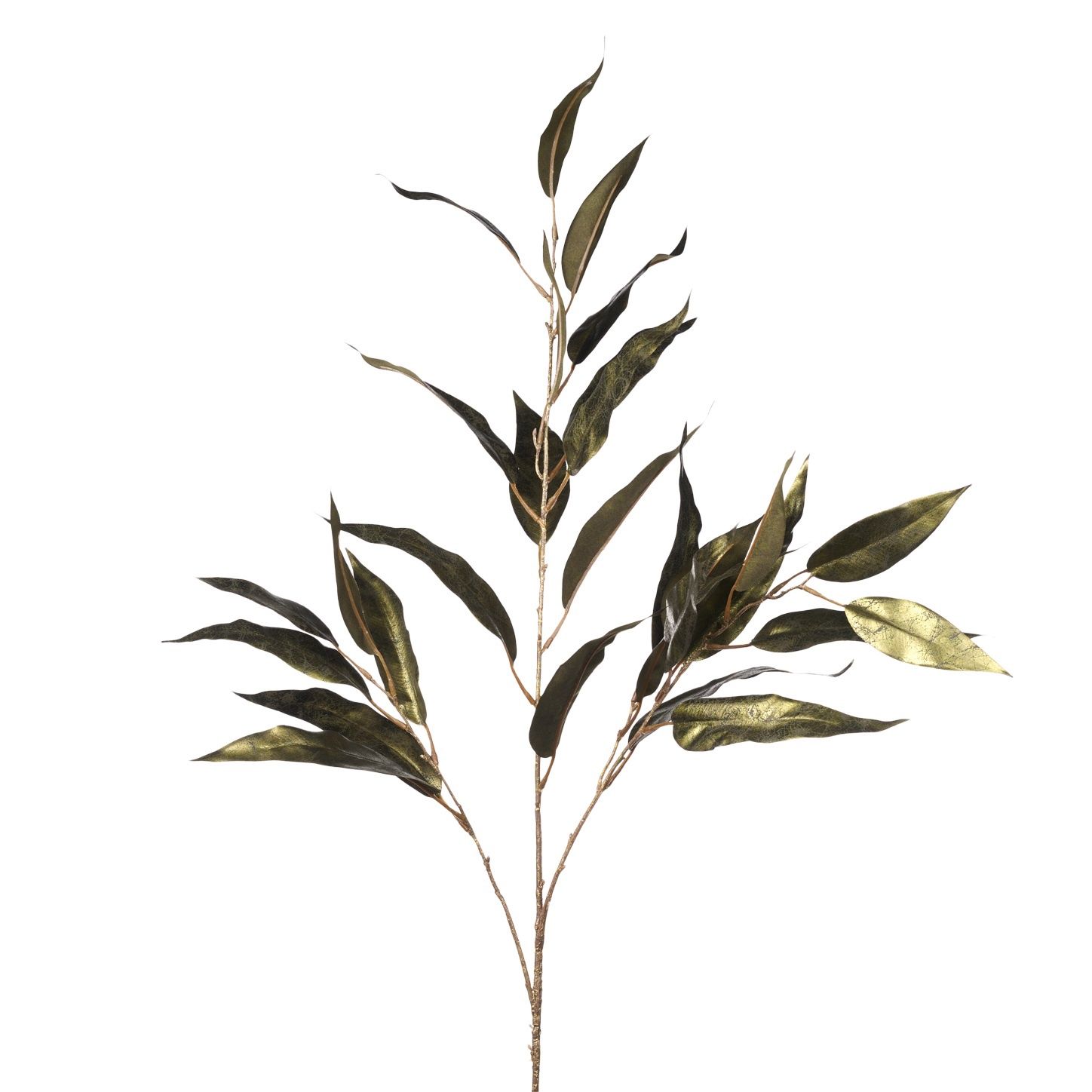 METALL.EUCALYPTUS LONG LEAF GRN 114CM