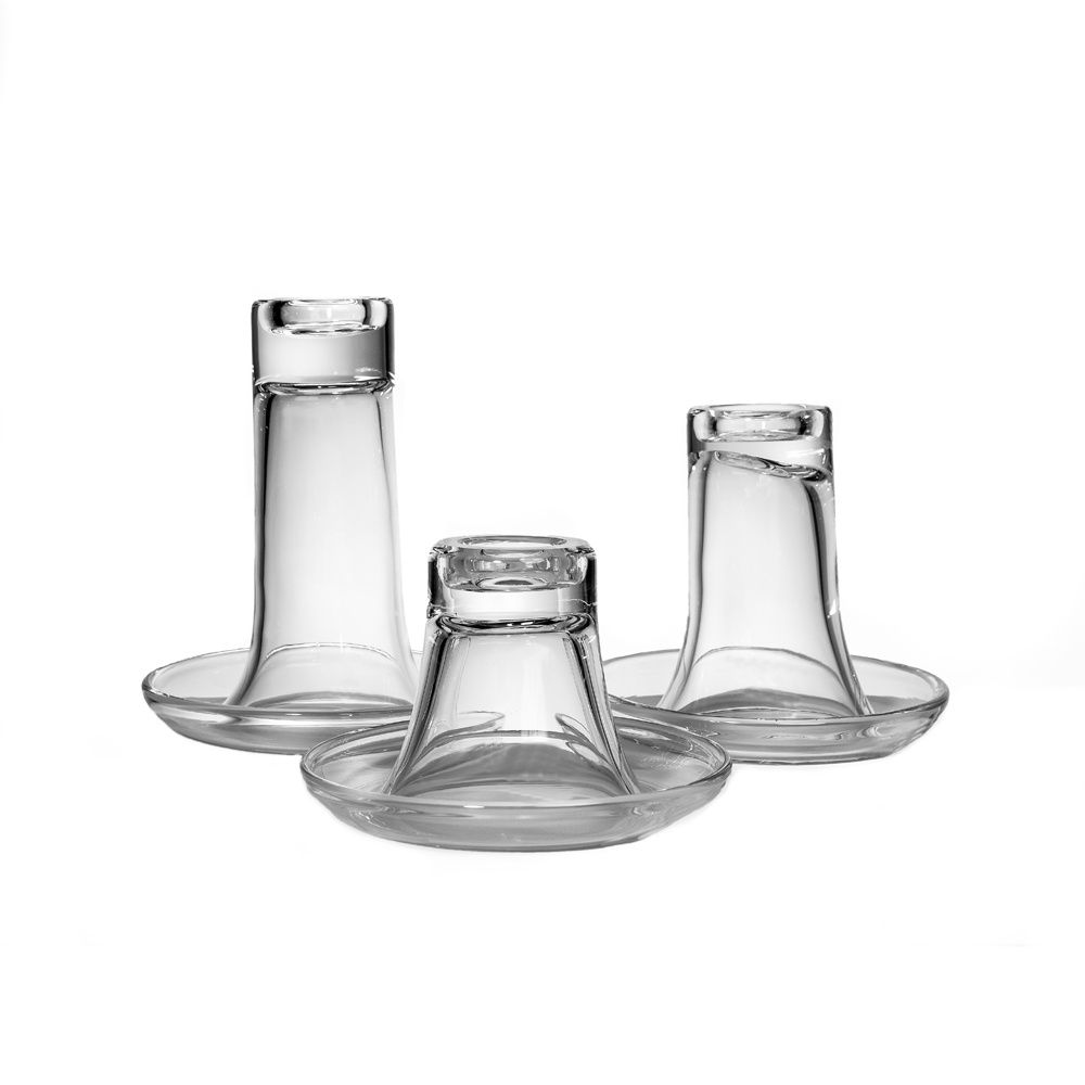 Candle Holder Luz - Clear Glass - Small