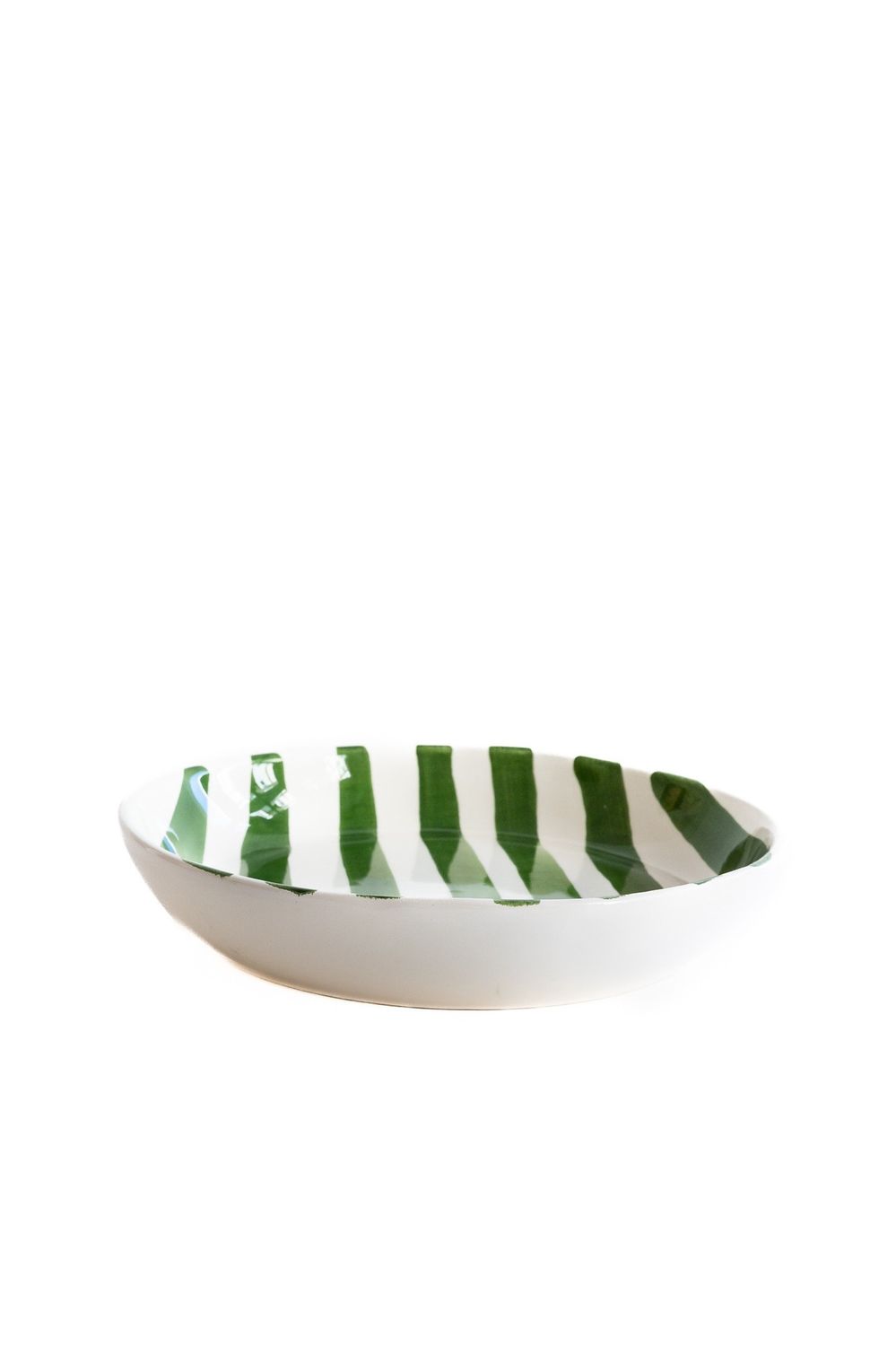 Festive Fusilli - Dark Green Stripes