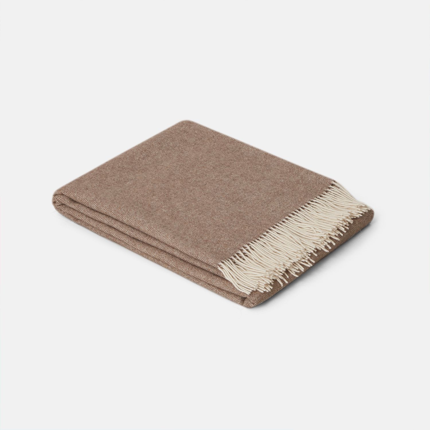 Recycled Lambswool Blanket Beige
