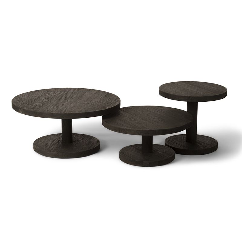Round Side Table Phil - Anthracite -  Large