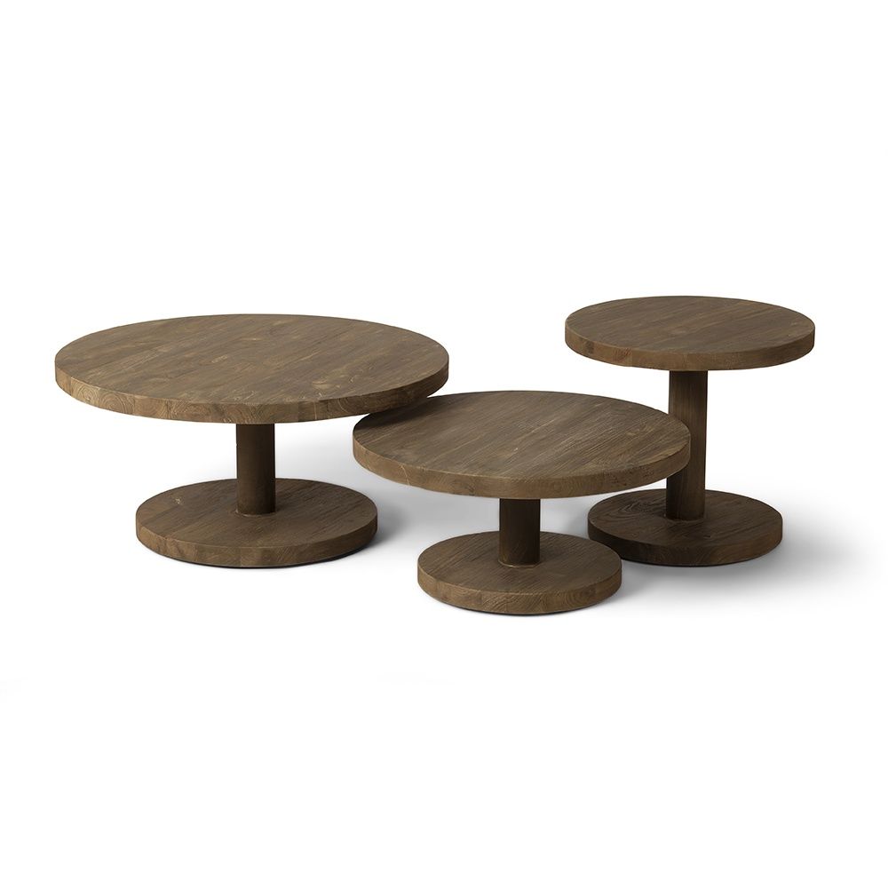 Round Side Table Phil - Brown - Small