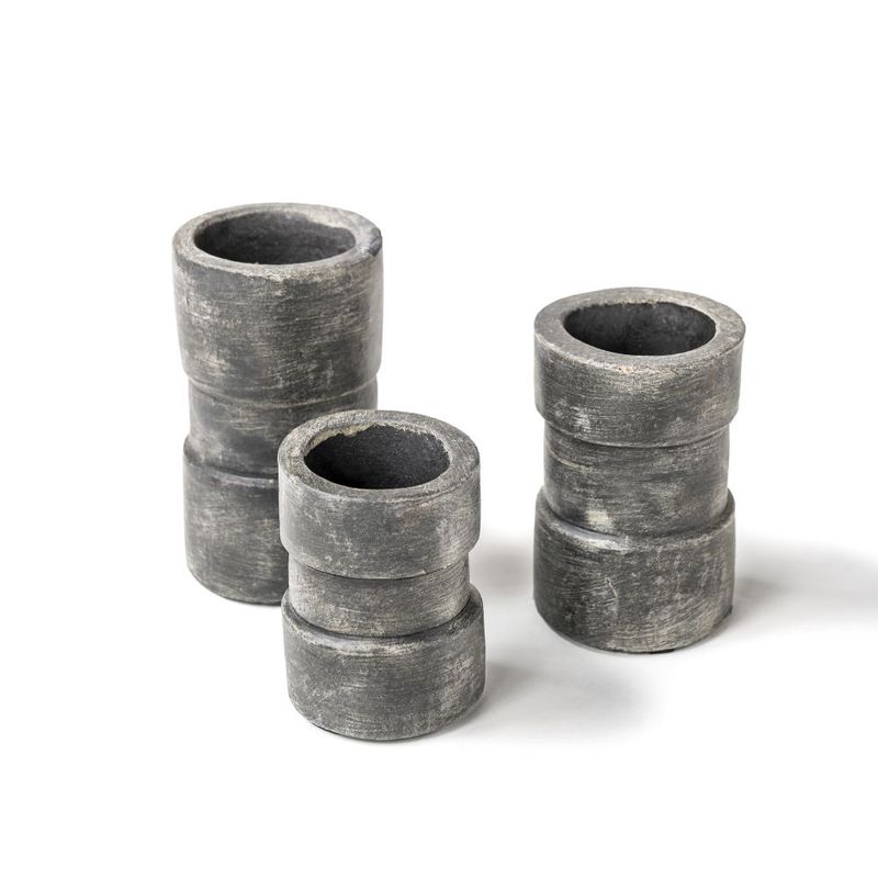 T-light Holder Jac set of 3 - Fume