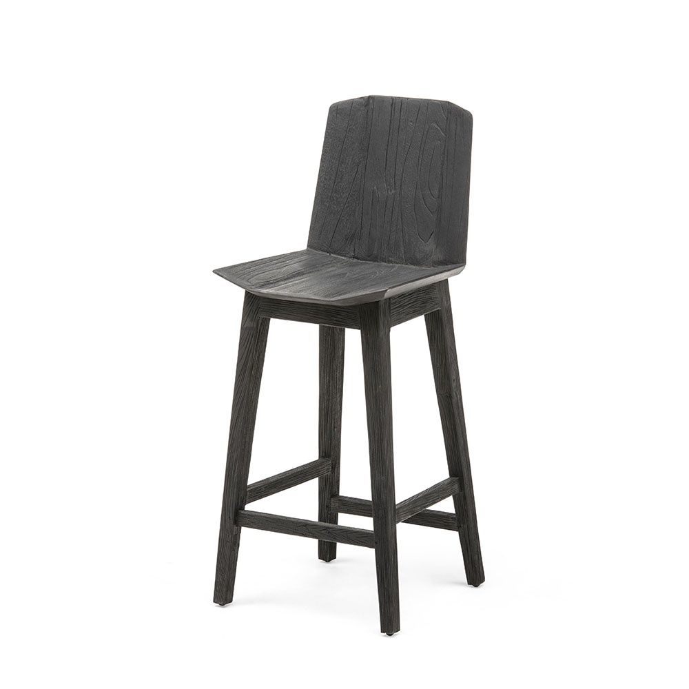 Bar chair Alba - Teak Fume