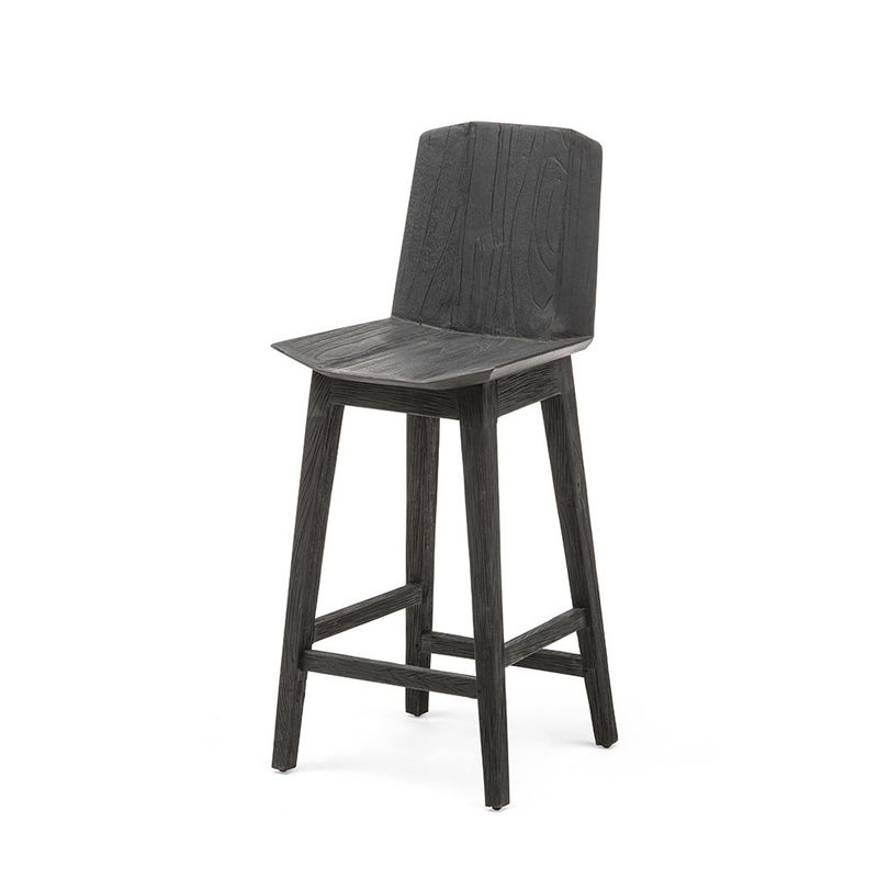 Bar chair Alba - Teak Fume
