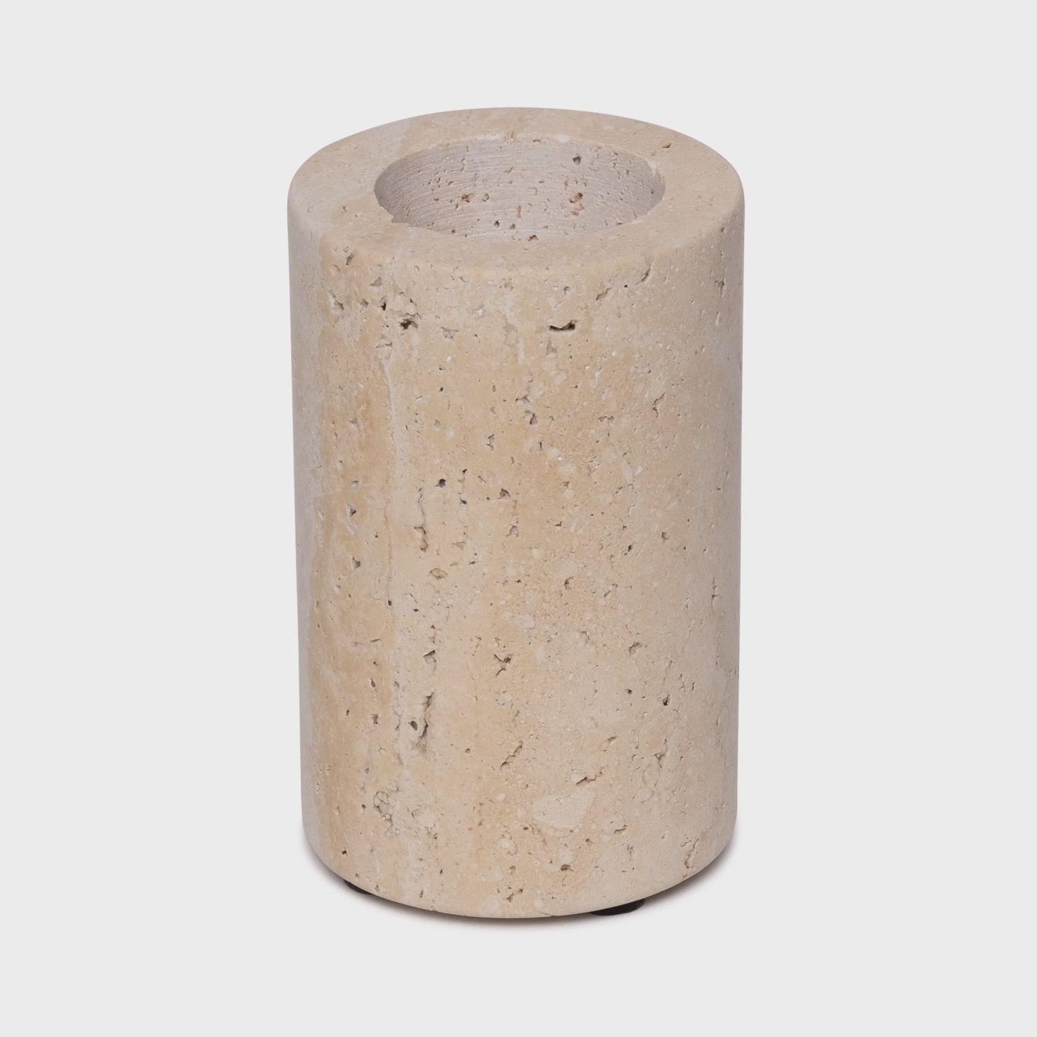 Travertine waxinelichthouder L