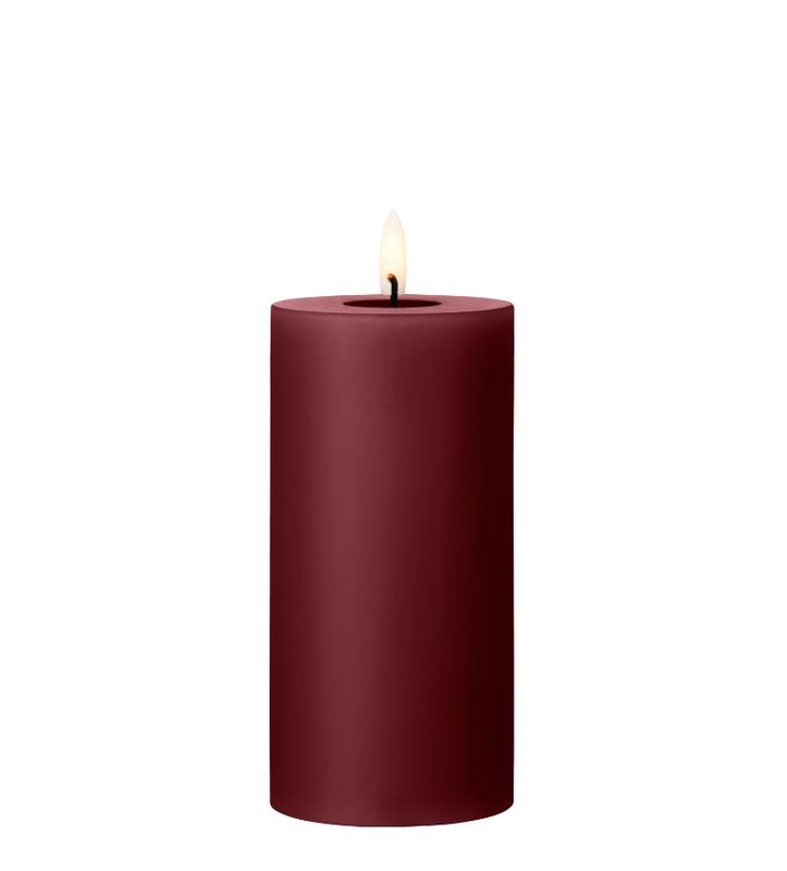 LED PILLAR CANDLE - DEEP WINE