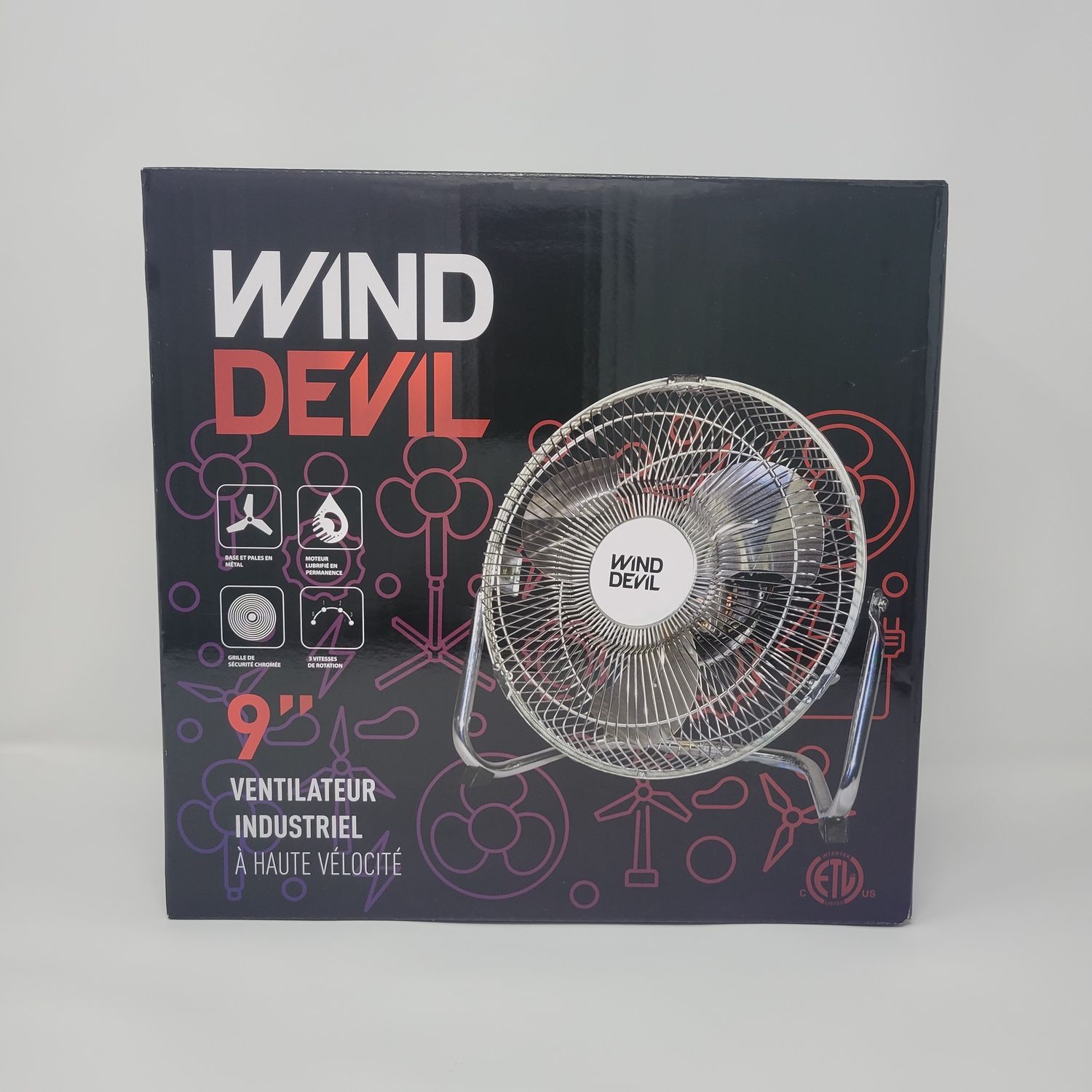 TENT WindDevil Floor Fan 9" 3 spd