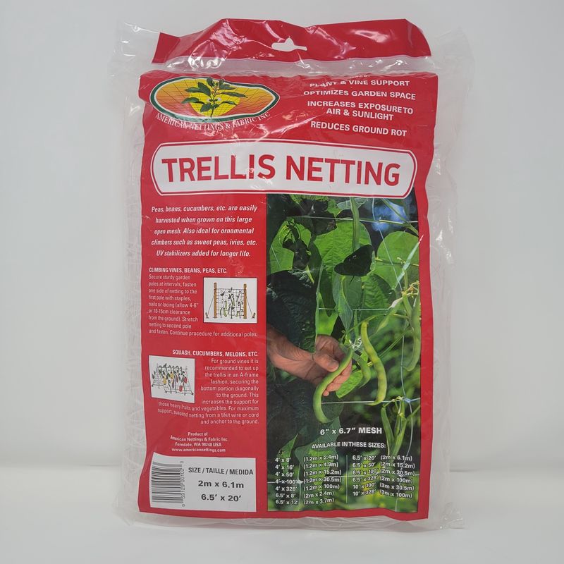 Trellis Netting 6.5’x20’ clear 6"