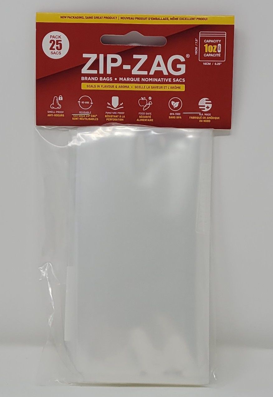 Zip Zag Small Bags 25 Pack Small