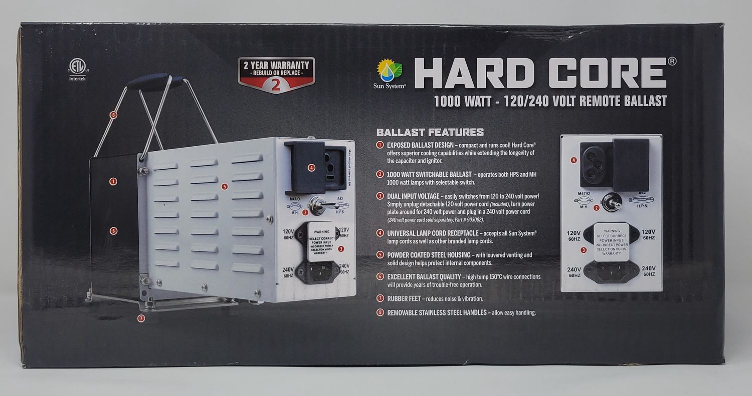 HardCore Ballast MH/HPS 1000w