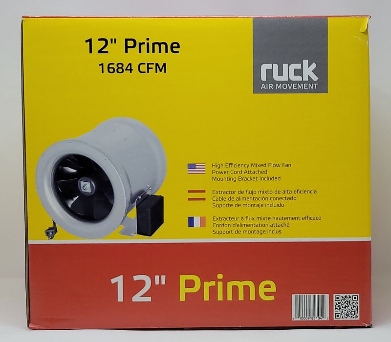Ruck Prime Inline Fan 12 "
