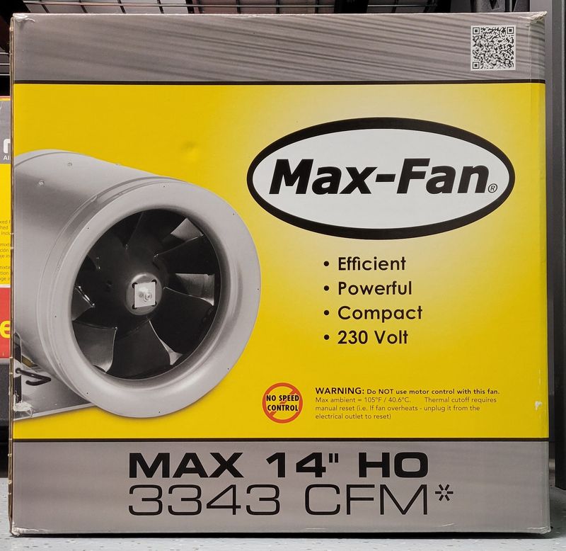 Max-Fan 14" HO 3343 CFM